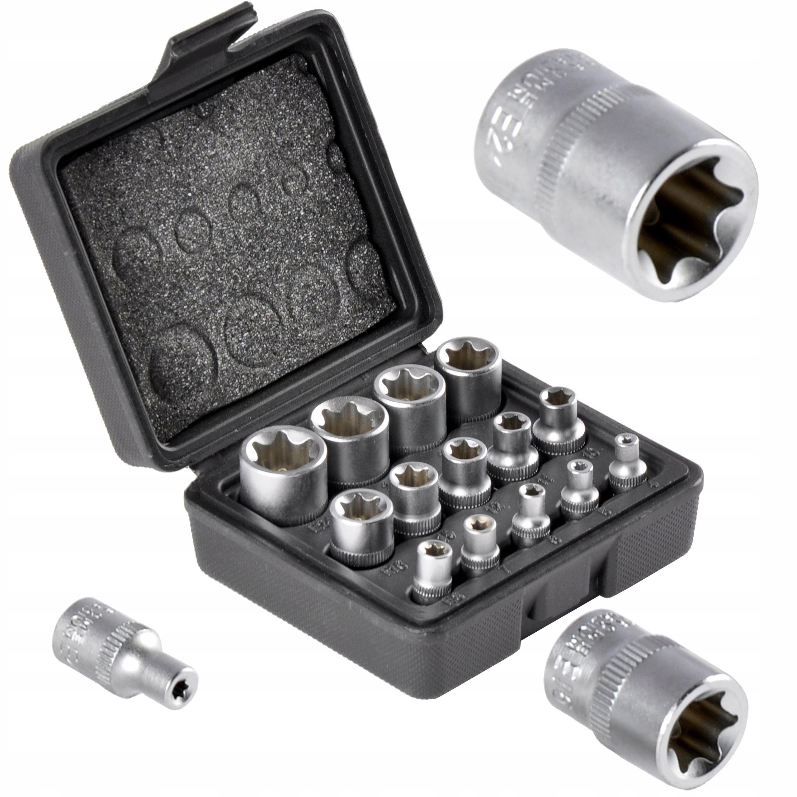 

Zestaw Nasadek Torx Nasadki Gwiazdki E4-E24 Bass