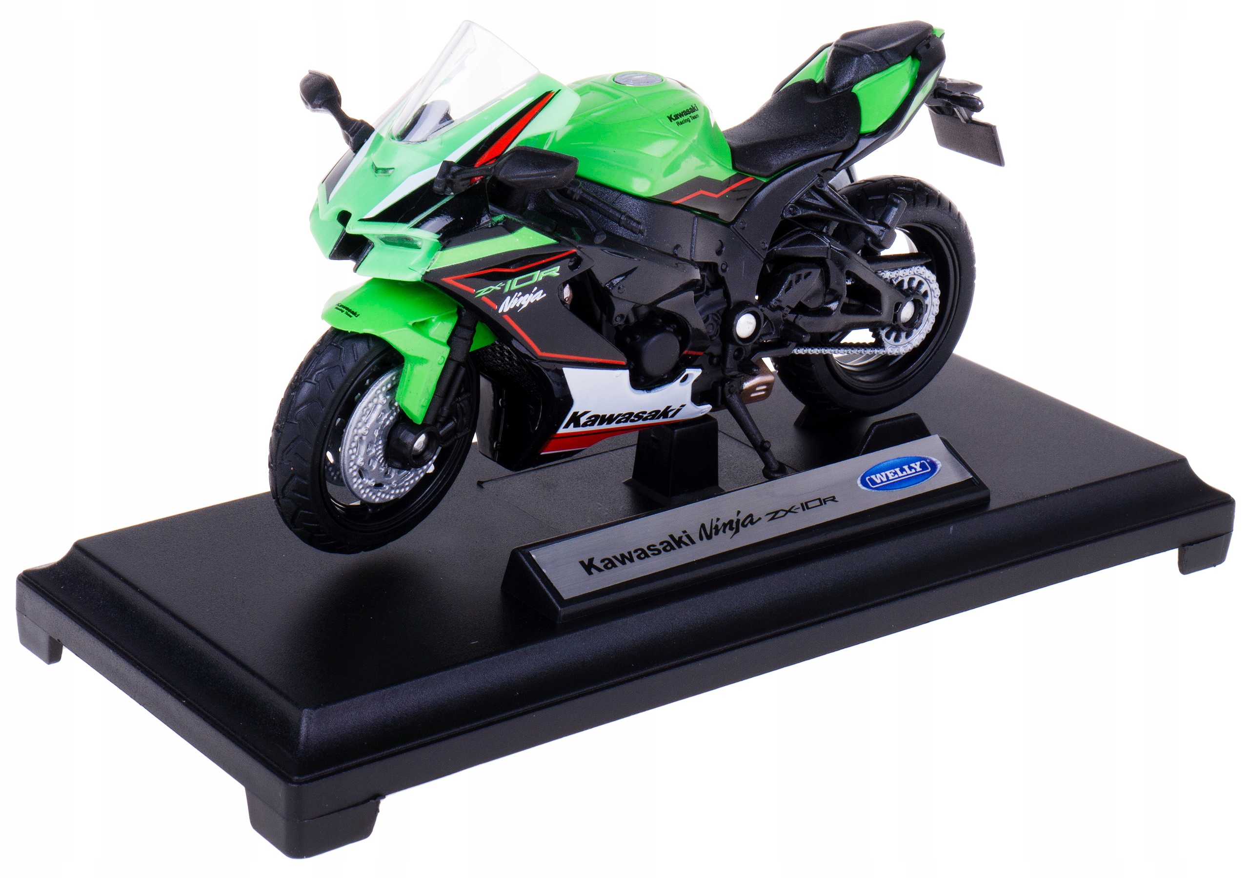 

Kawasaki Ninja ZX-10R Model Welly 1:18 Ziel/cze