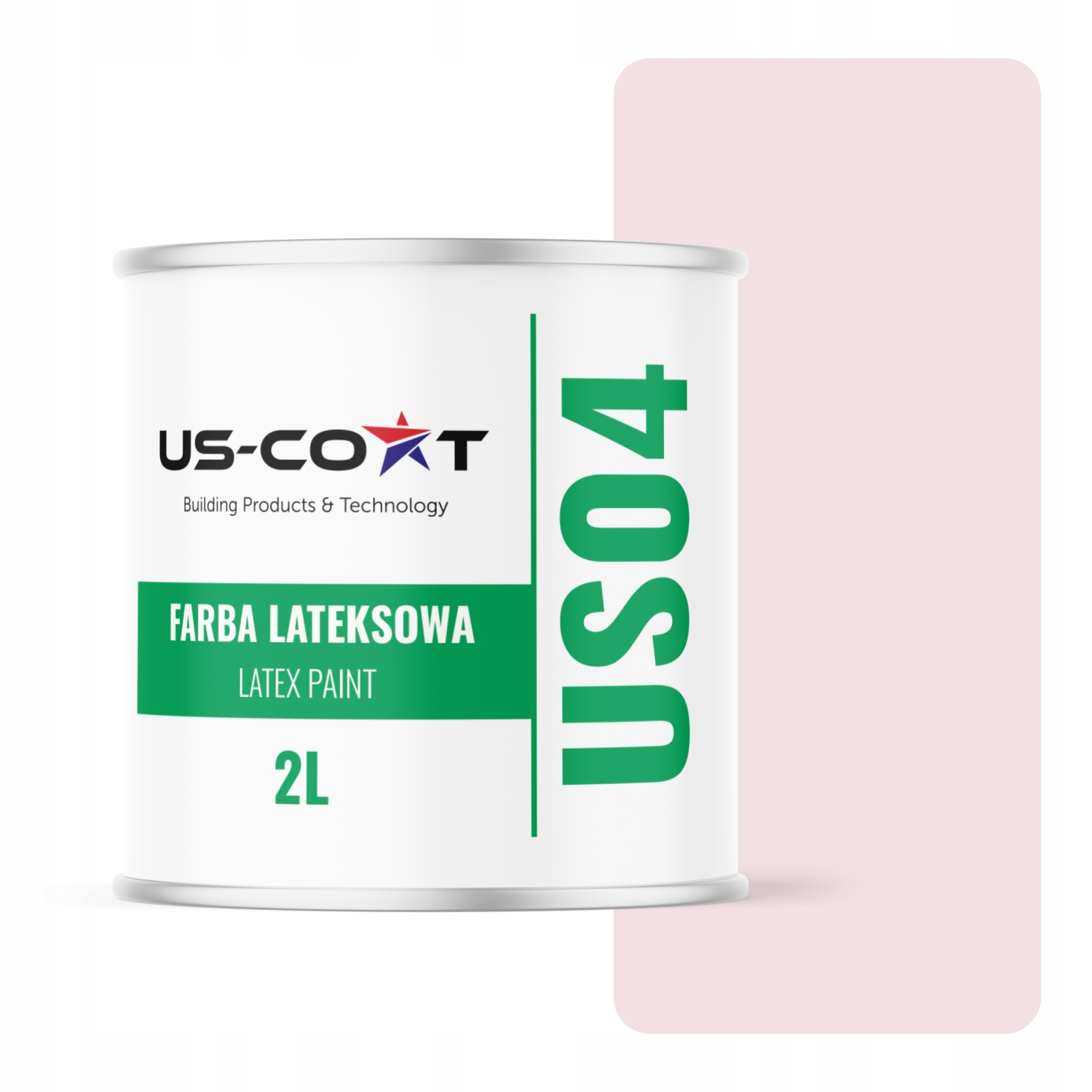 Barva Bílá Zlomená Do Růžové Barvy H3678 2L Hluboká Matná Na Stěny