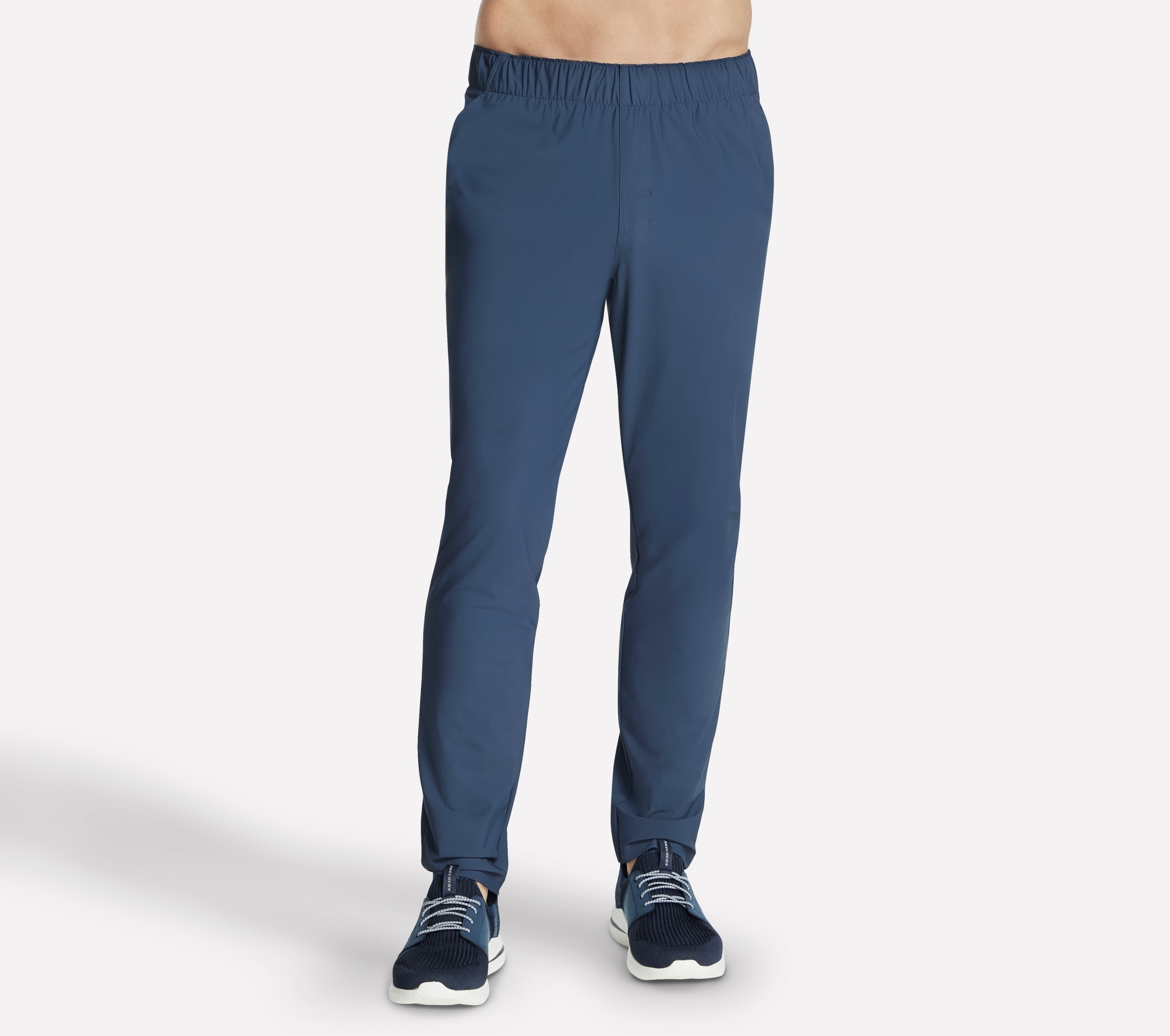 Pánské kalhoty Skechers Go Stretch Ultra Tapered Pant, tmavě modré PT40 Ccnv