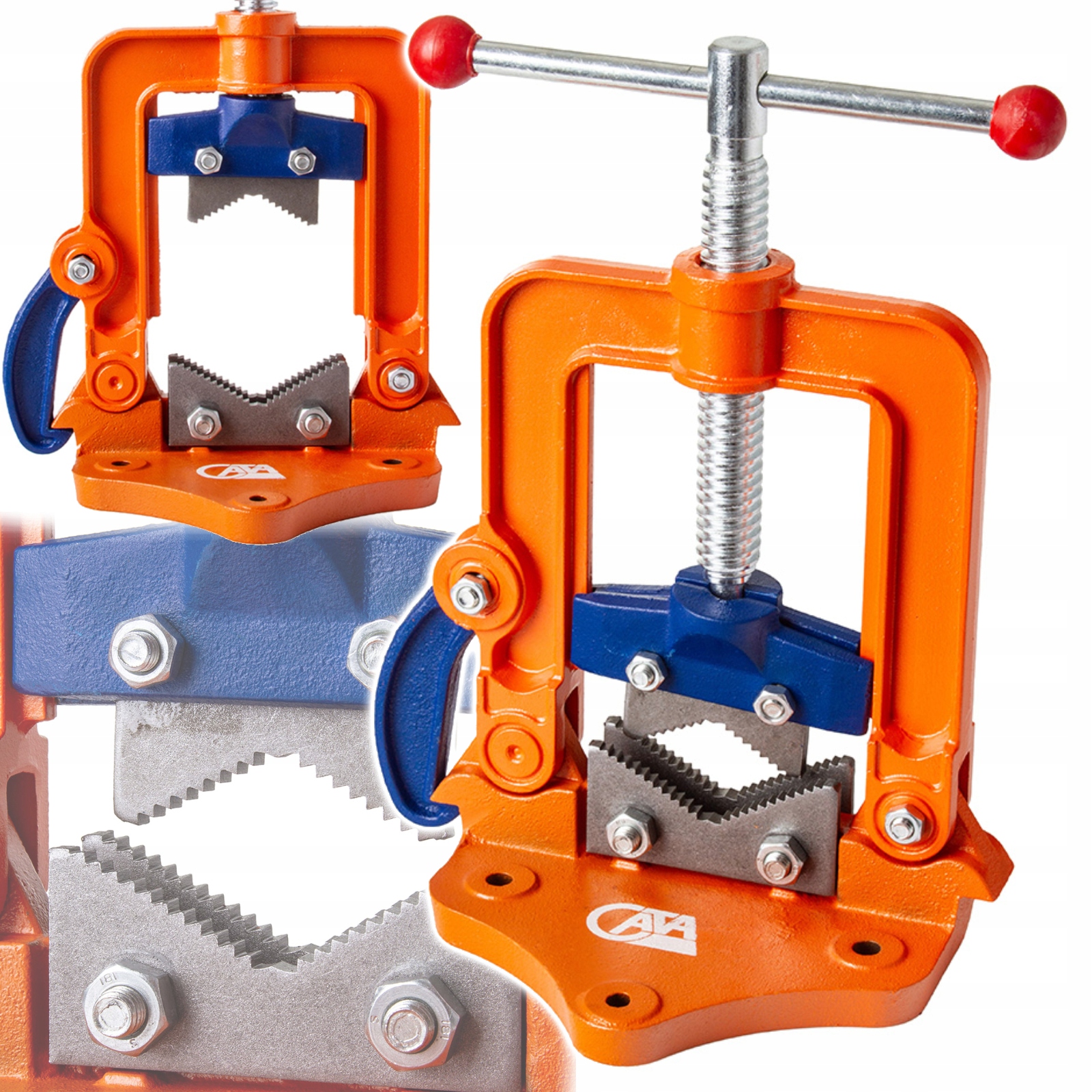 Svěrák Na Trubky 3'' Hydraulický, Šroubový, Litinový