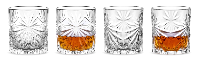 BOHEMIA PRESTIGE FIORE SZKLANKI 320ML KPL 6 SZT DO WHISKY Pojemność 320 ml