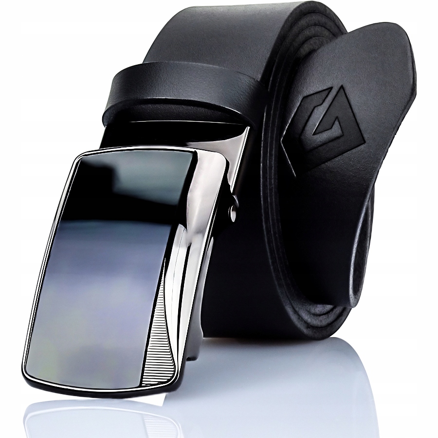 Pasek Automatyczny SKÓRZANY Gracio CZARNY MĘSKI