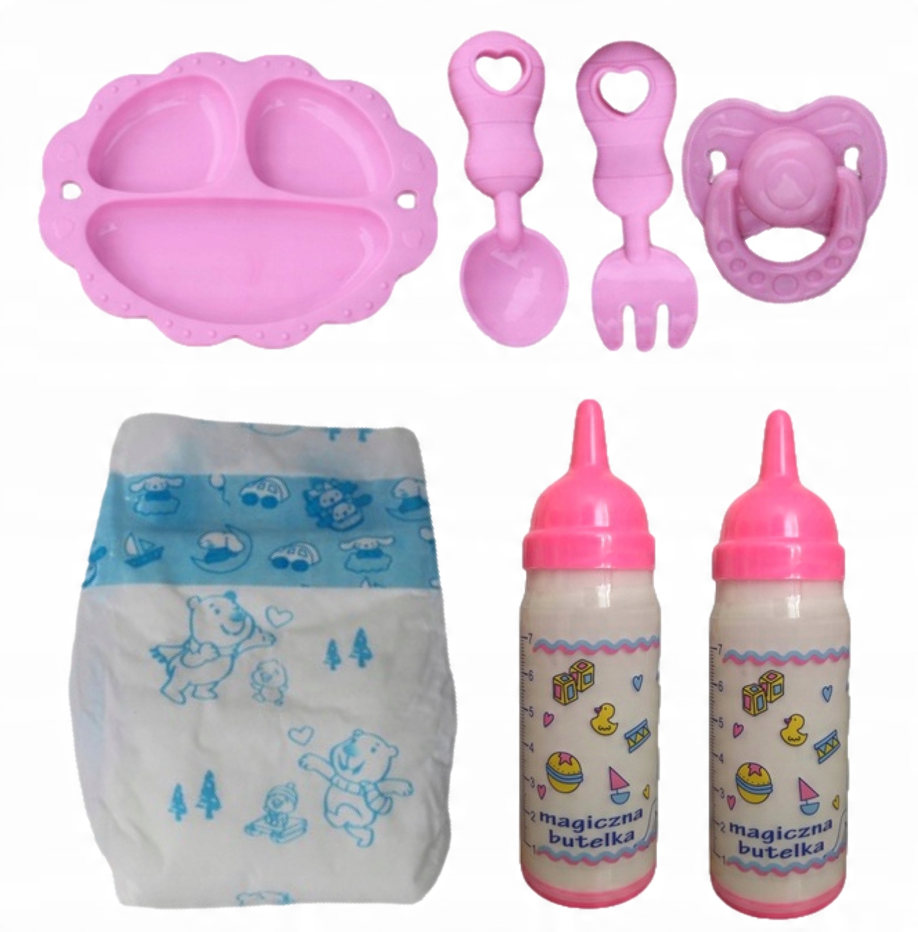

Akcesoria Dla Lalki Born Bobas 2xBUTELKA Pampers