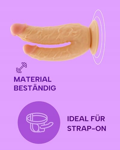 MYSECRETCASE Dildo Podwójny Dla Par 11 i 13cm Dla Kobiet i Mężczyzn — miniatura 3