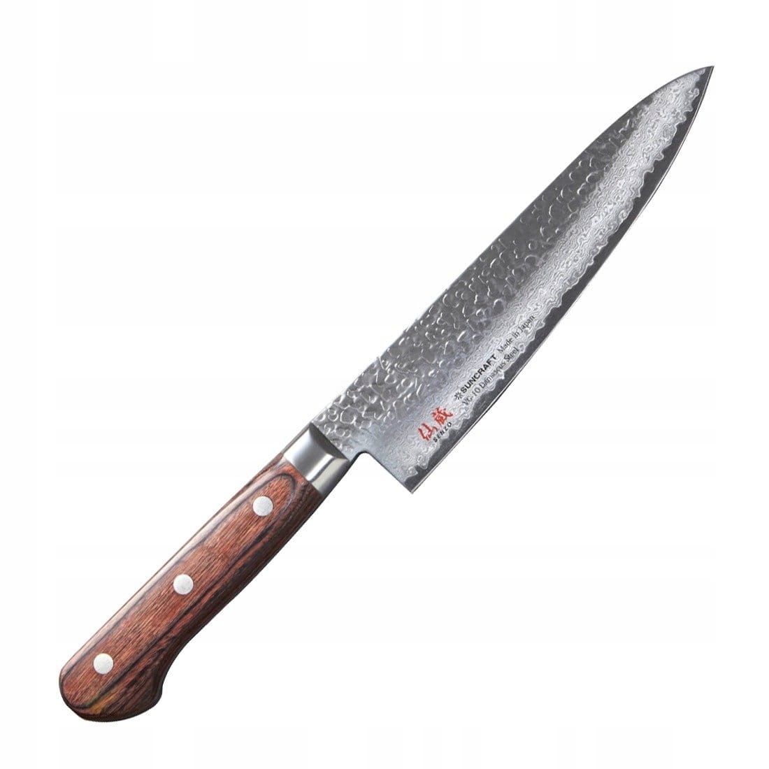 Nôž gyuto Suncraft Senzo FT-02 18 cm VG-10 damast 33 vrstiev pakkawood