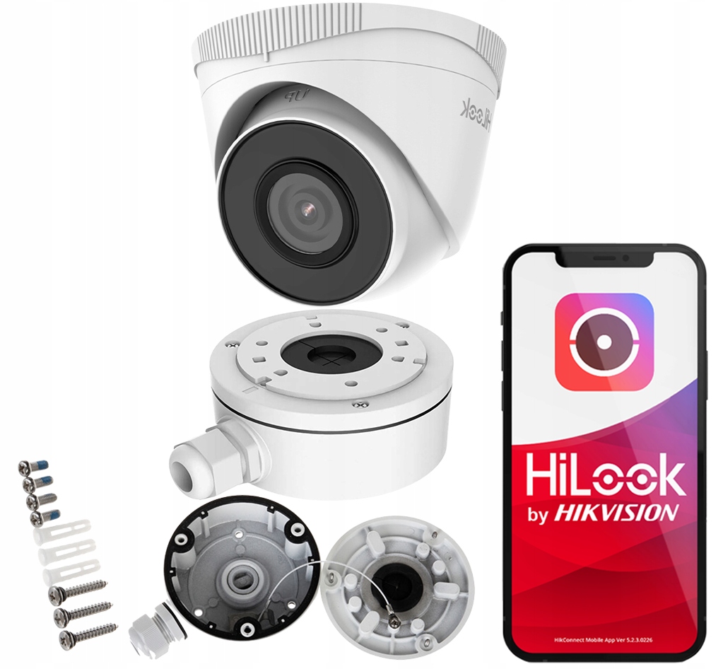 5MPx Ip kamera IPCAM-T5 HiLook od spoločnosti Hikvision montážna skrinka pre kameru