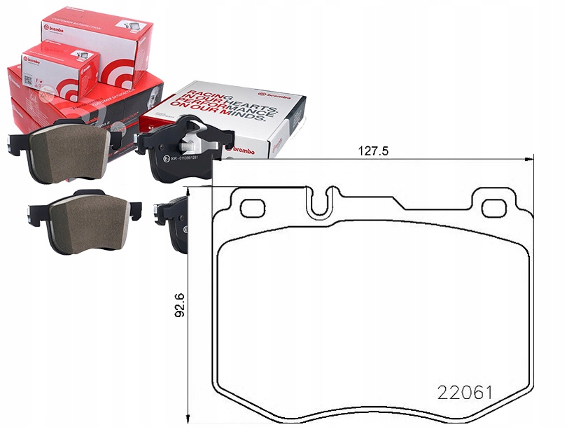 Brep 50 120 Brzdové Destičky Mercedes W205 C-klasa 1 Asistent řidiče #33