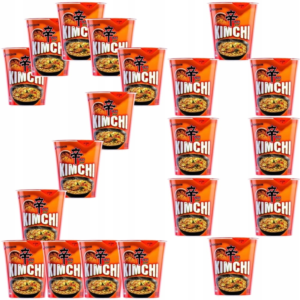 20x Koreańska Zupka Błyskawiczna Instant Kimchi Ramyun Kubek 75g Nong Shim