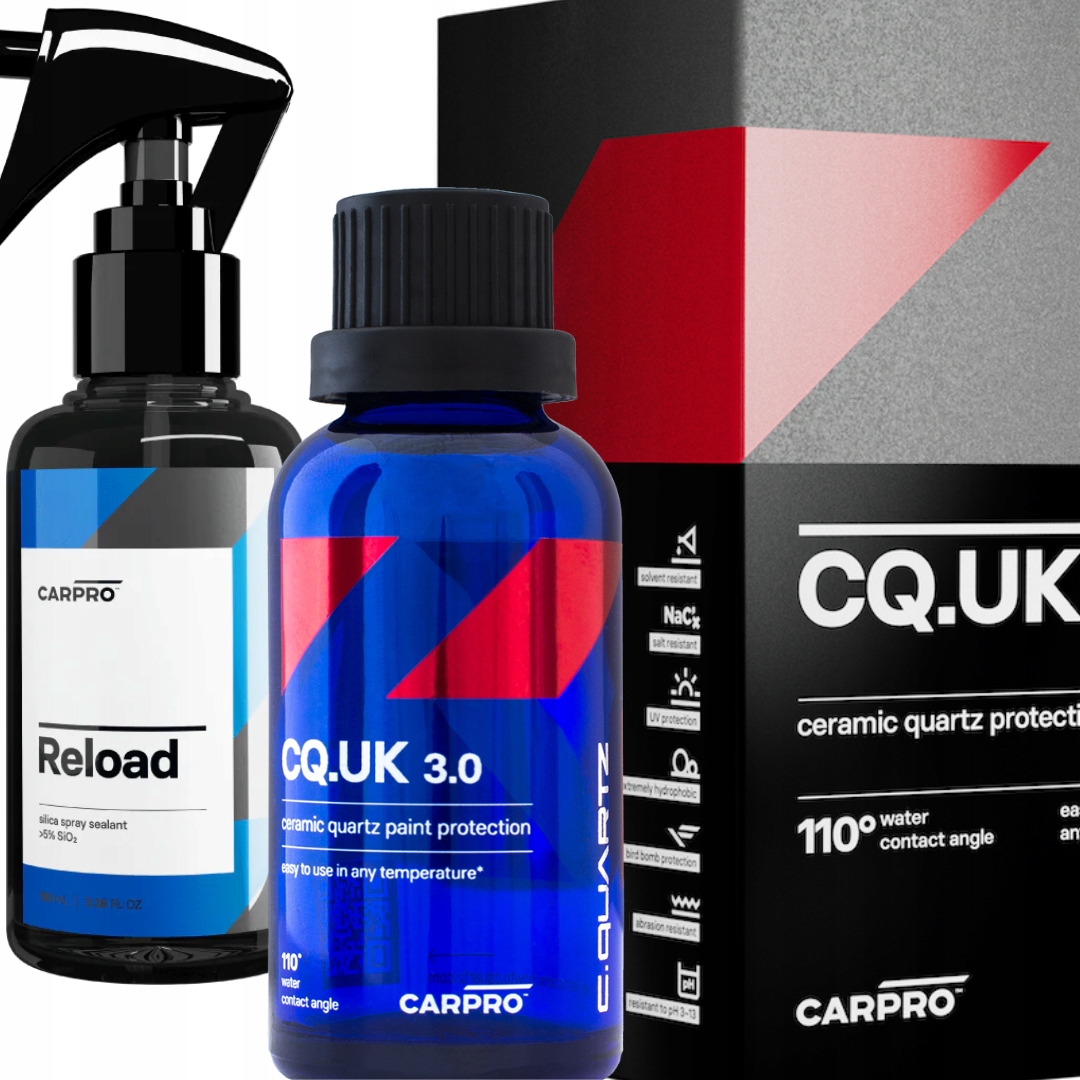 CarPro CQuartz UK Edition 3.0 50ml + Reload Powłoka Ceramiczna Na Lakier