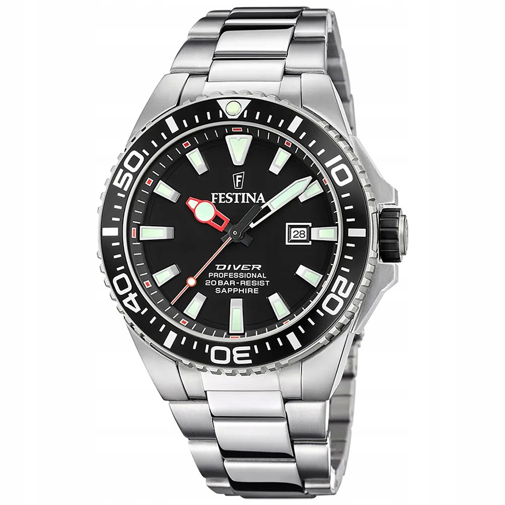 Pánské Hodinky Festina F20663-3 stříbrné