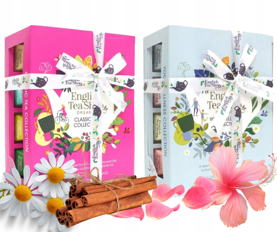 2x Sada Eko čajů v pyramidkách English Tea jako Dárek čaj různých příchutí mix