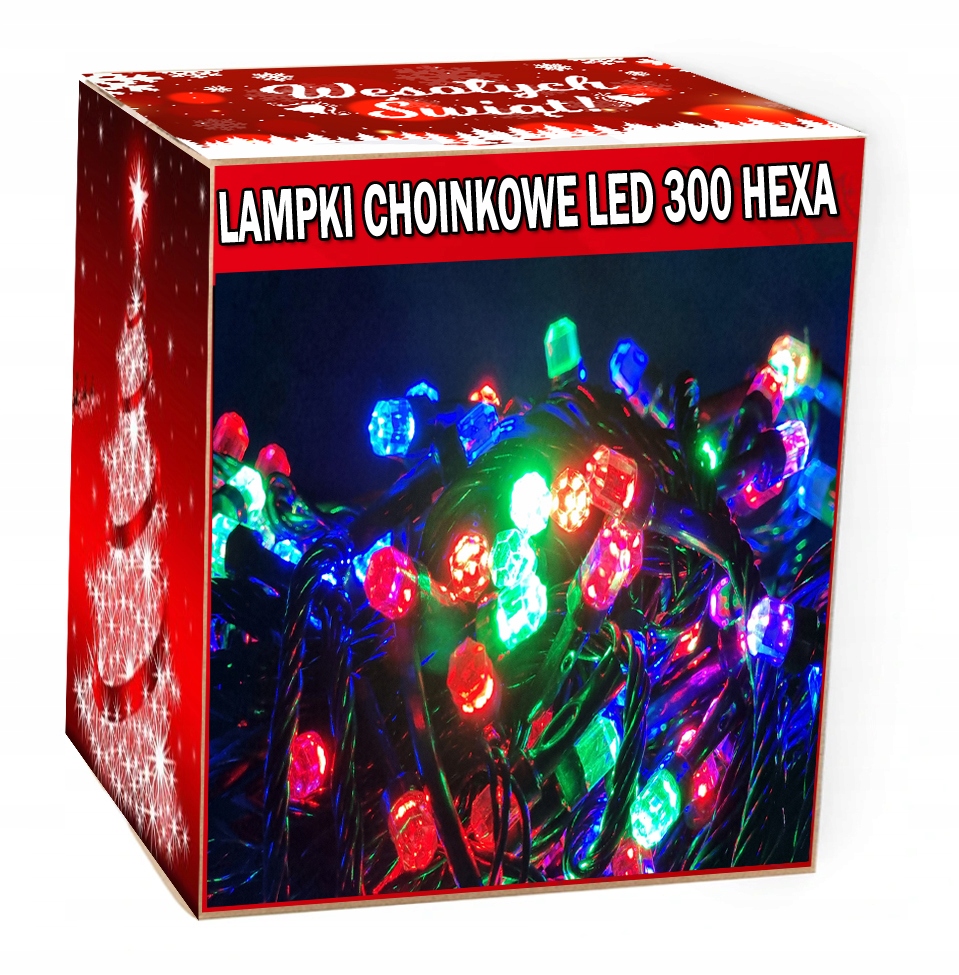 РІЗДВЯНІ Лампи V8 HEXA - новий тип світлодіодів RGB 300 Код виробника 11377hexa
