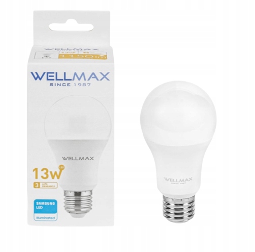 

Samsung Wellmax żarówka Led 13W 3000K E27 1150lm