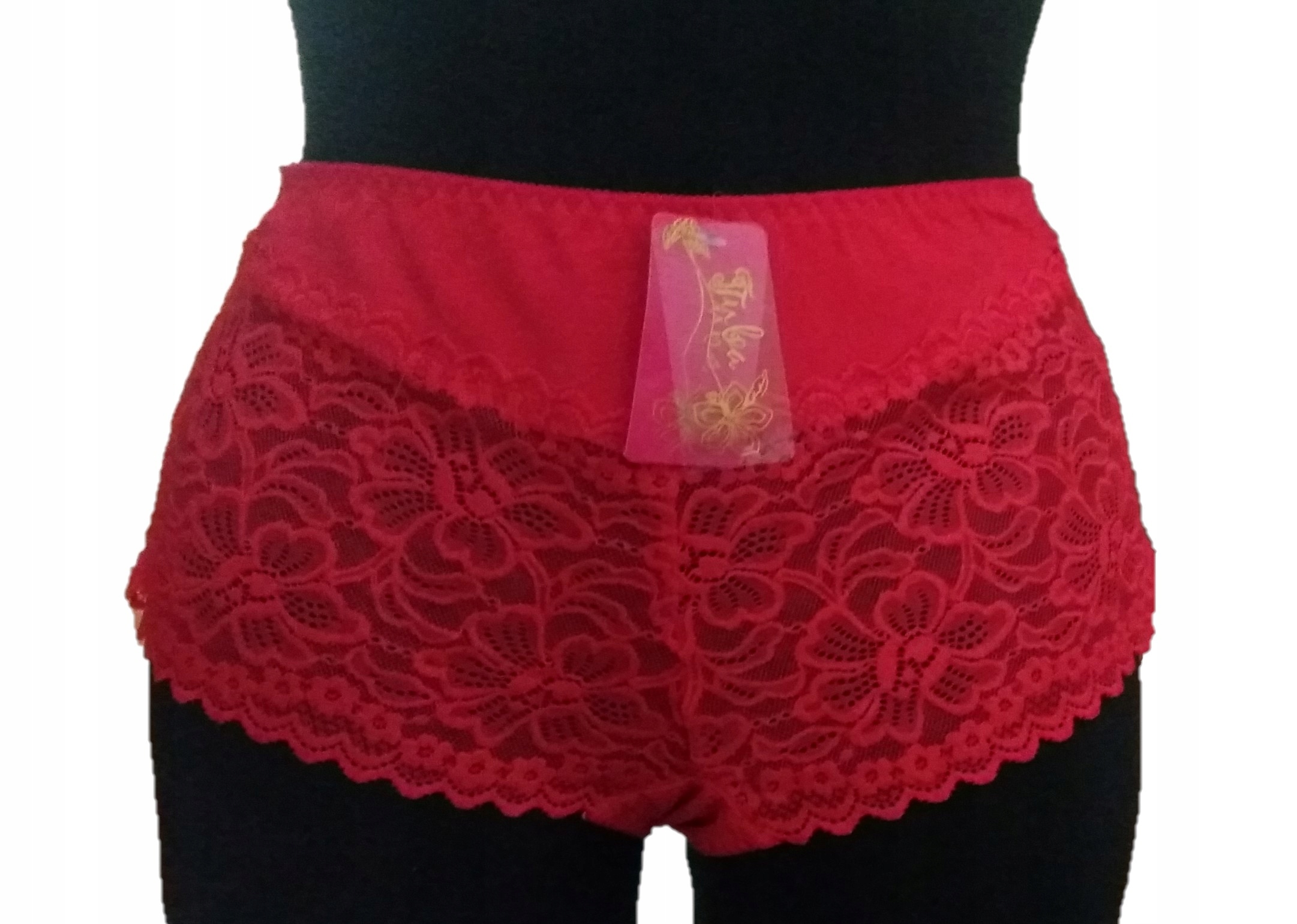 

Figi Majtki Damskie Koronka czerwone 4XL / 48