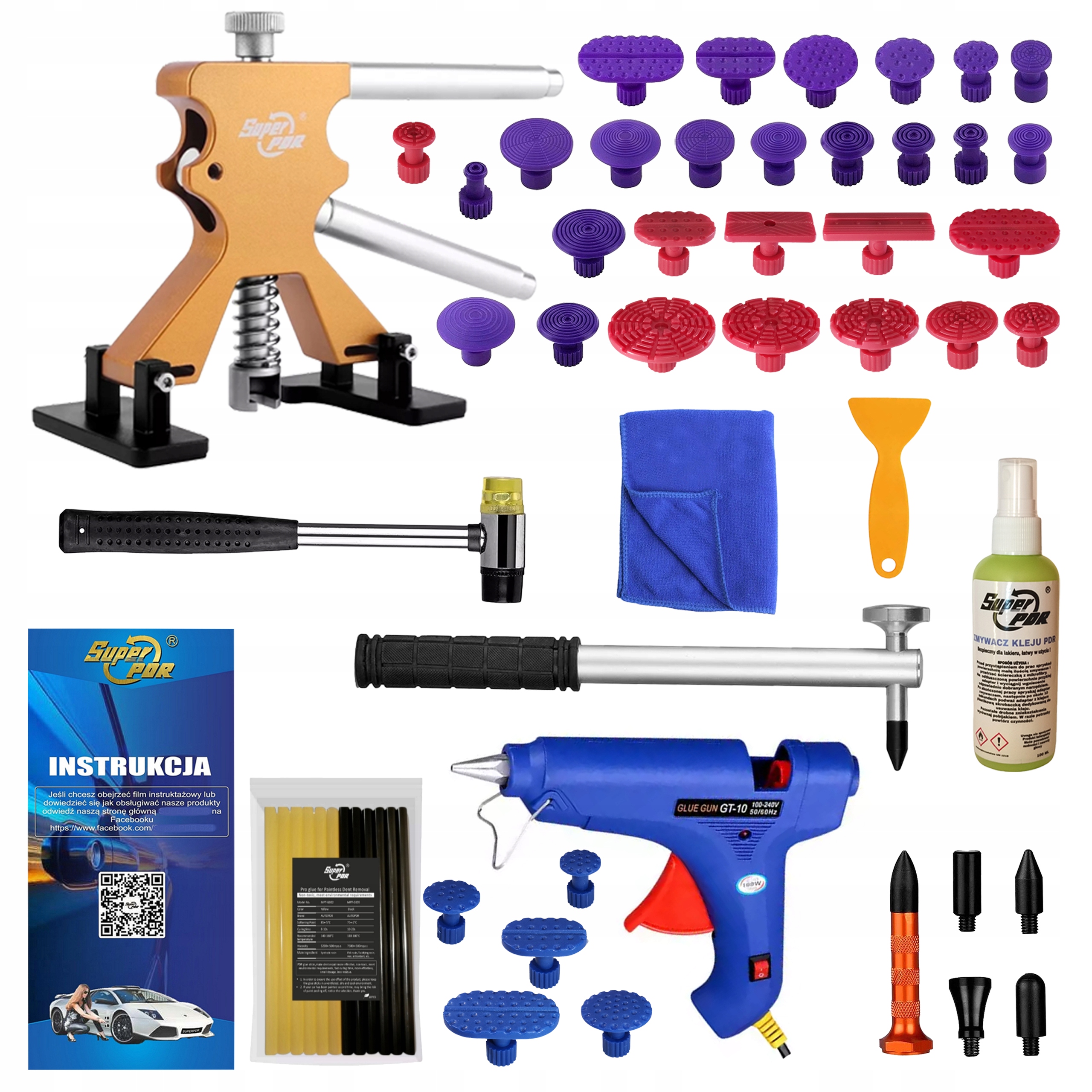 Sada Pdr Po Gradobici – odstranění promáčklin