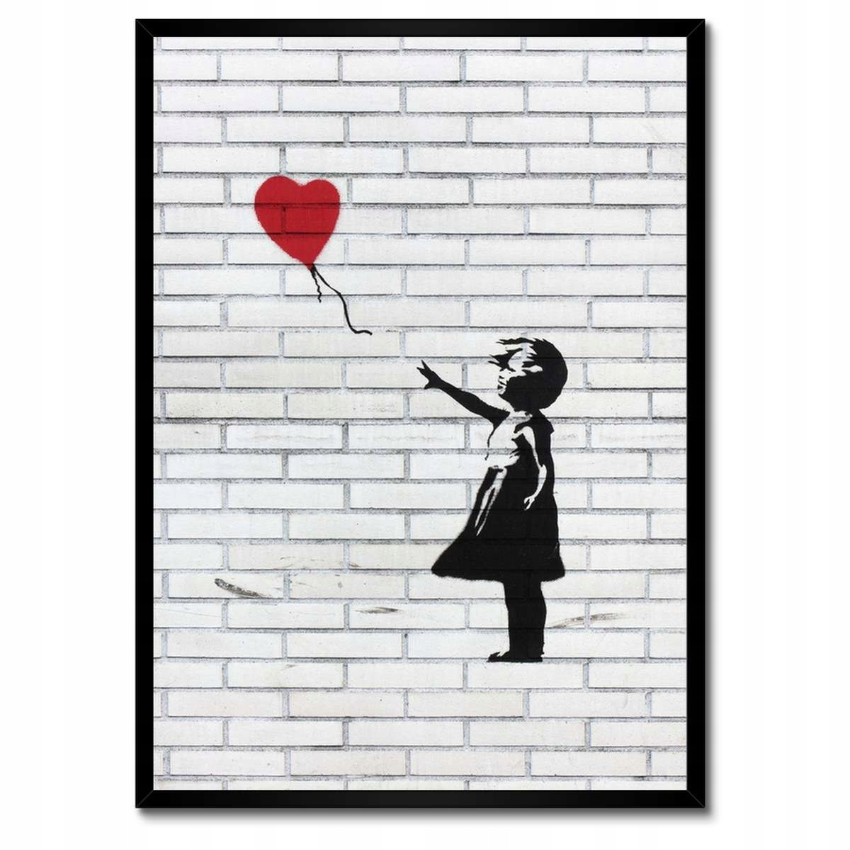 Plakáty v rámu 50x70 Banksy Dívka balón