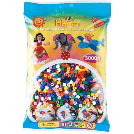 

Hama MIDI 20100 Koraliki MIX 00 Zestaw 3000 Szt.