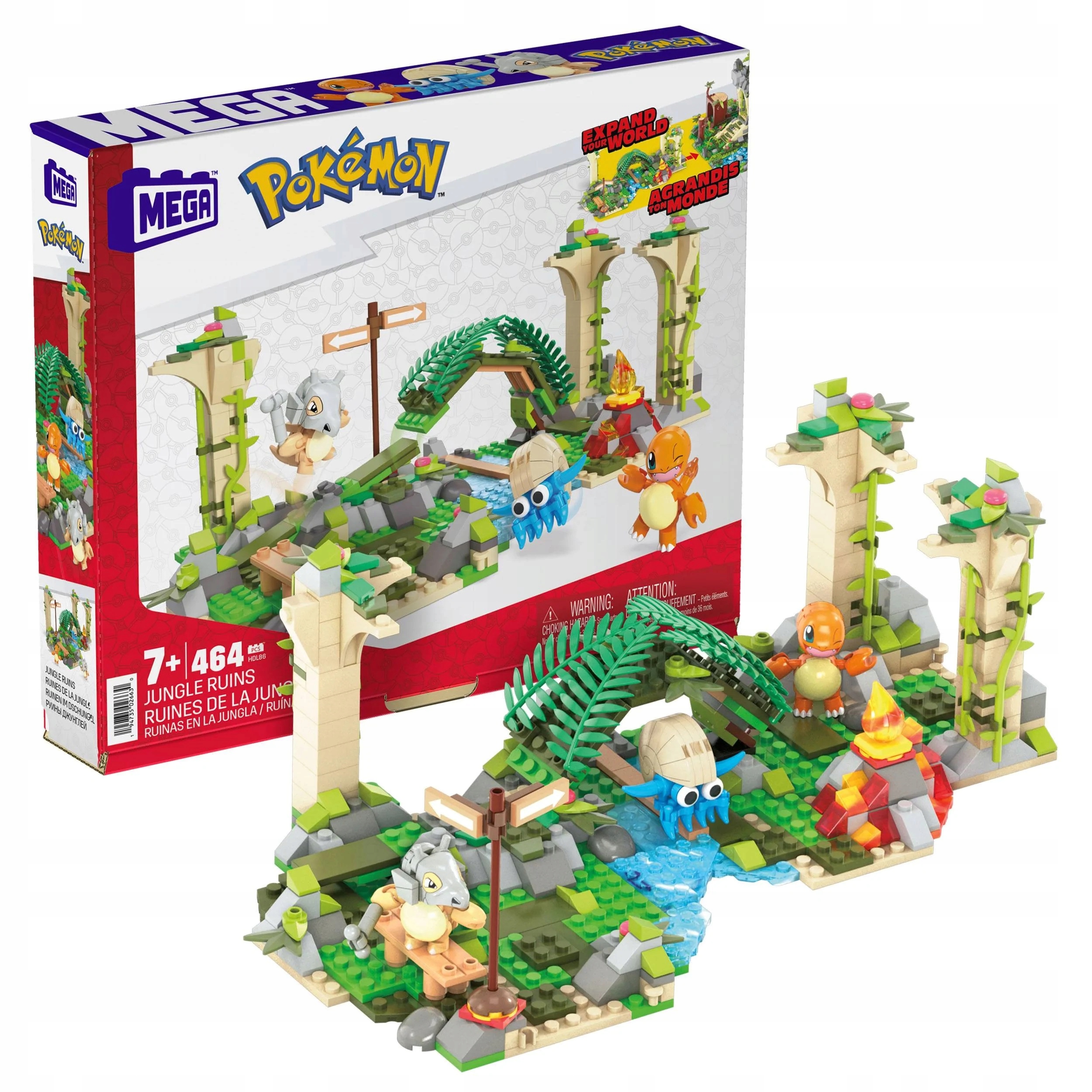 

Pokemon Jungle Ruins Construx 464 el. Figurki