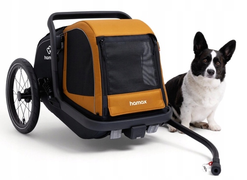 Hamax przyczepka rowerowa dla psa Milou S, spice/black