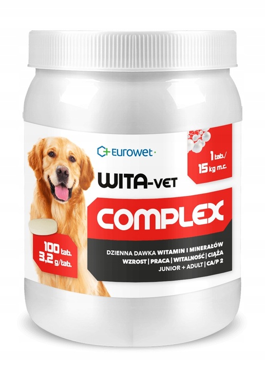 Levně Eurowet Wita-vet Complex Ca/P 2, 3,2 g 100 tablet