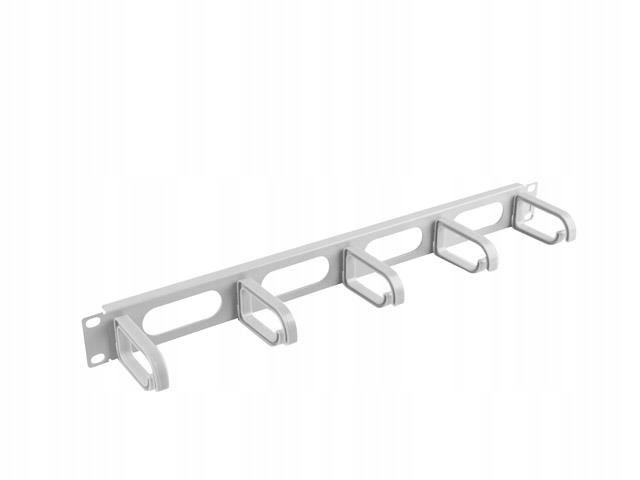 Organizer kabli Lanberg AK-1205-S 19" 1U z 5 uchwytami typ B szary