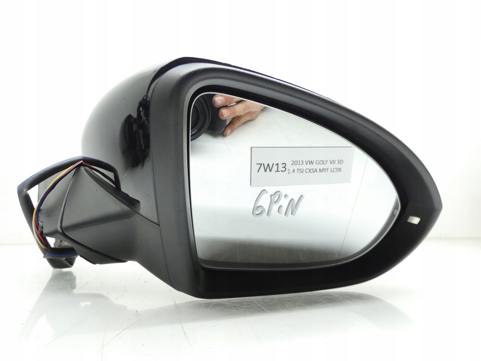 mirror exterior right VW GOLF VII MK7 6 PIN LC9X