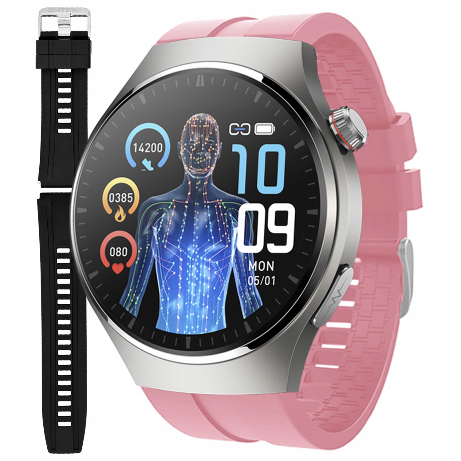 Chytré Hodinky Pánské Hodinky Enter Ekg Měření Cukru Puls Tlak Hovoru Pl