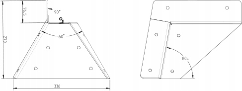 Łącznik do belki kwadratowej 70-100/90-125mm Kod producenta --