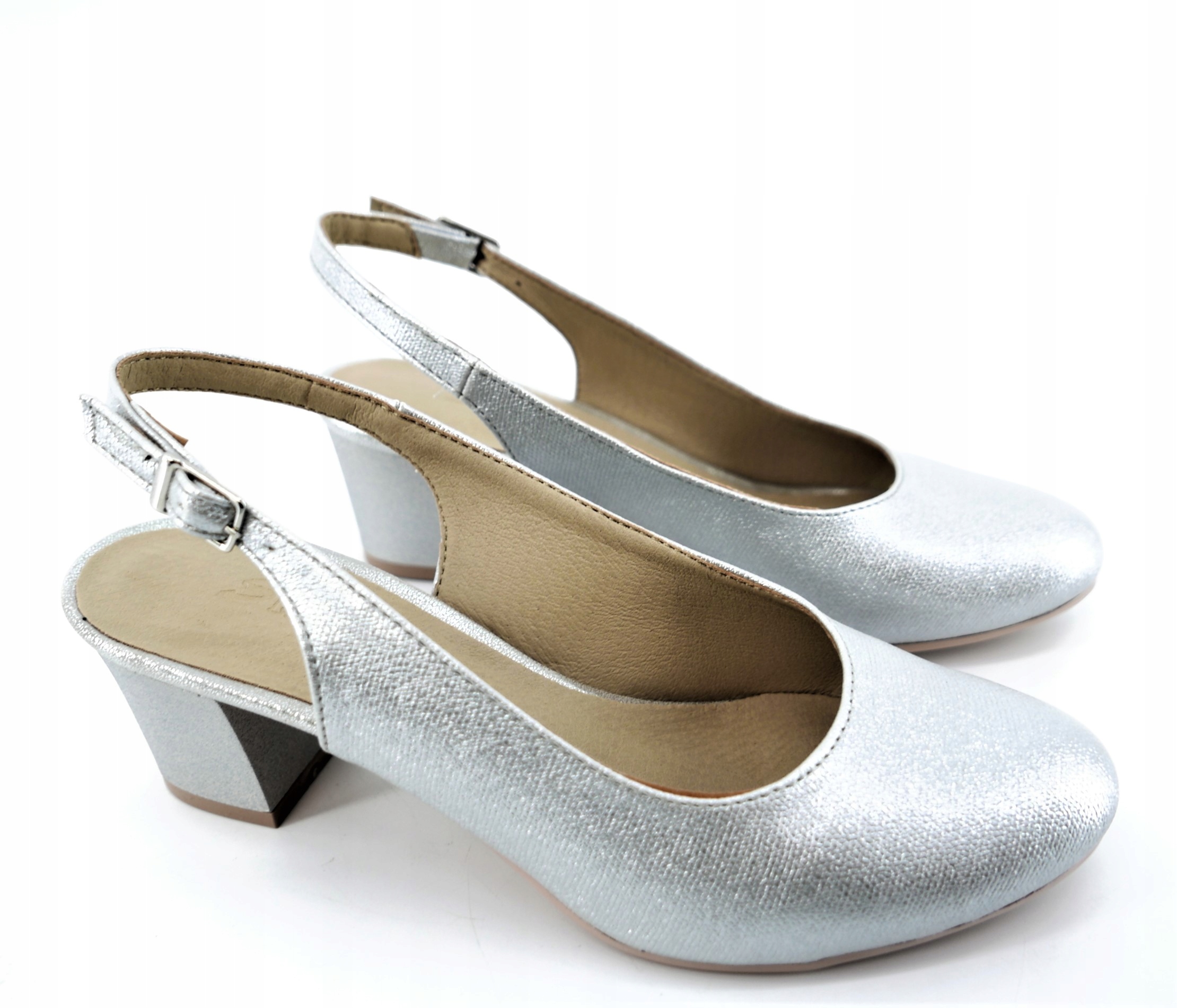 Skorpio Polské Dámské Stříbrné Lodičky R38