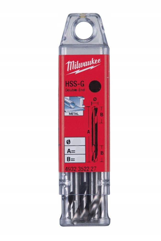 

Wiertła do metalu 10x4,2/55/14mm dwustr Milwaukee