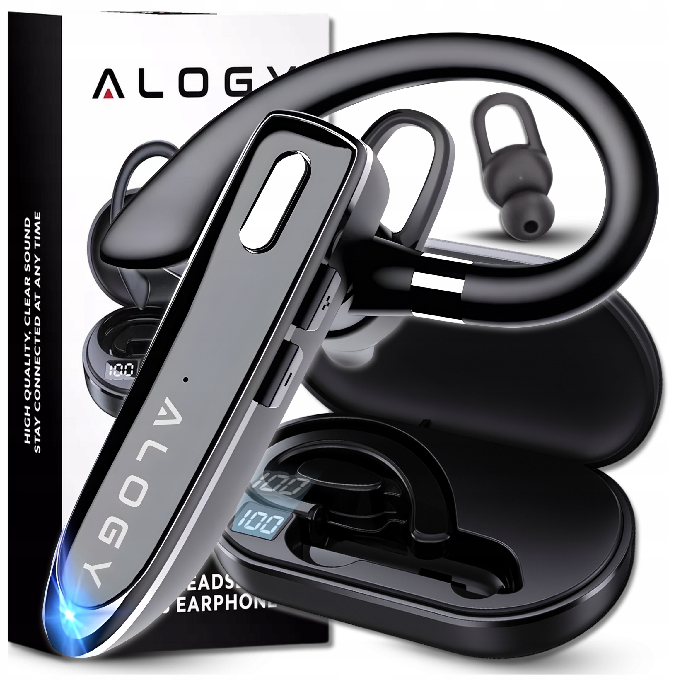 Bezdrátová Sluchátka Bluetooth 5.1 Alogy Hovoru 12H Sada Sluchátek