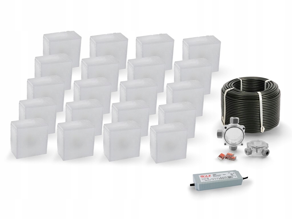 20x Świecąca Kostka Najazdowa LED Holland 10x10 BZ