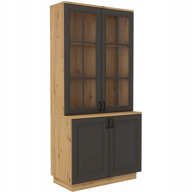 Kredens Vitrína Jídelna 2 Fronty Flavia Grafit