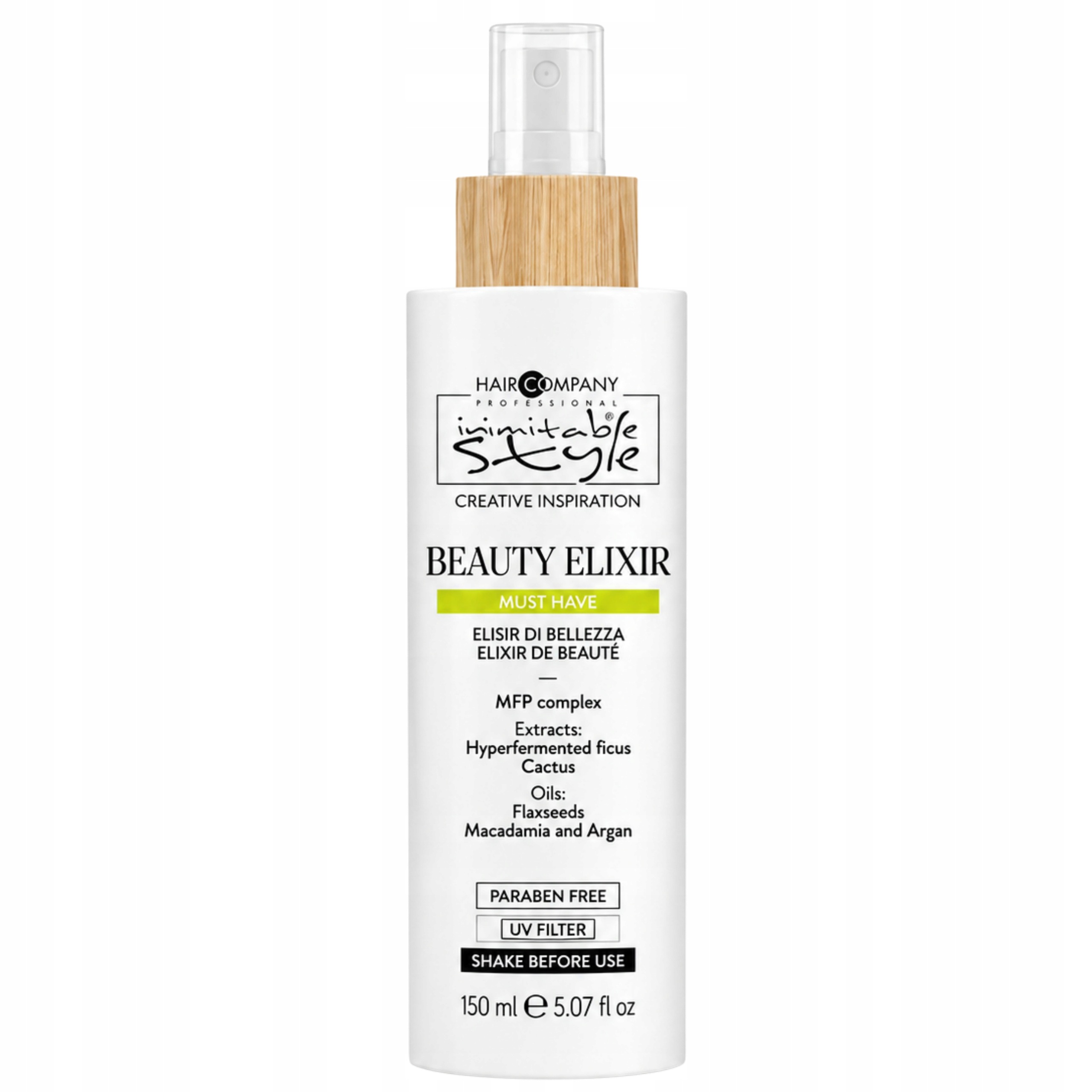 Elixir Termoochranný sprej na vlasy Hair Company Inimitable Style 150 Ml