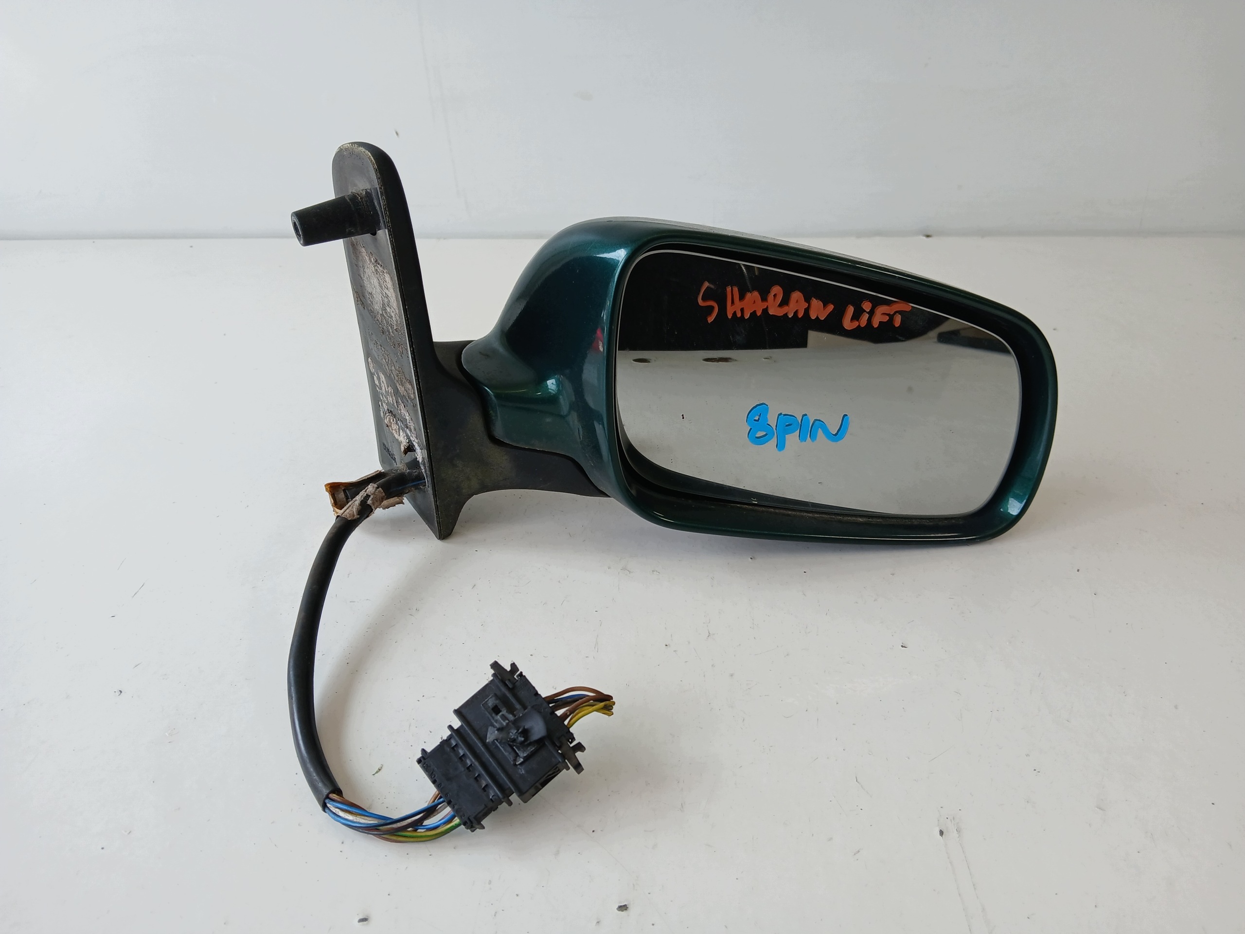VW SHARAN and LIFT mirror right 8 PIN green