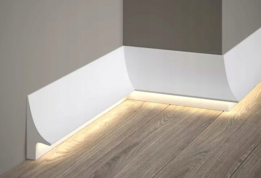 MARDOM DECOR LISTWA OŚWIETLENIOWA QL007 H-9.3cm Przypodłogowa dł.2.0m