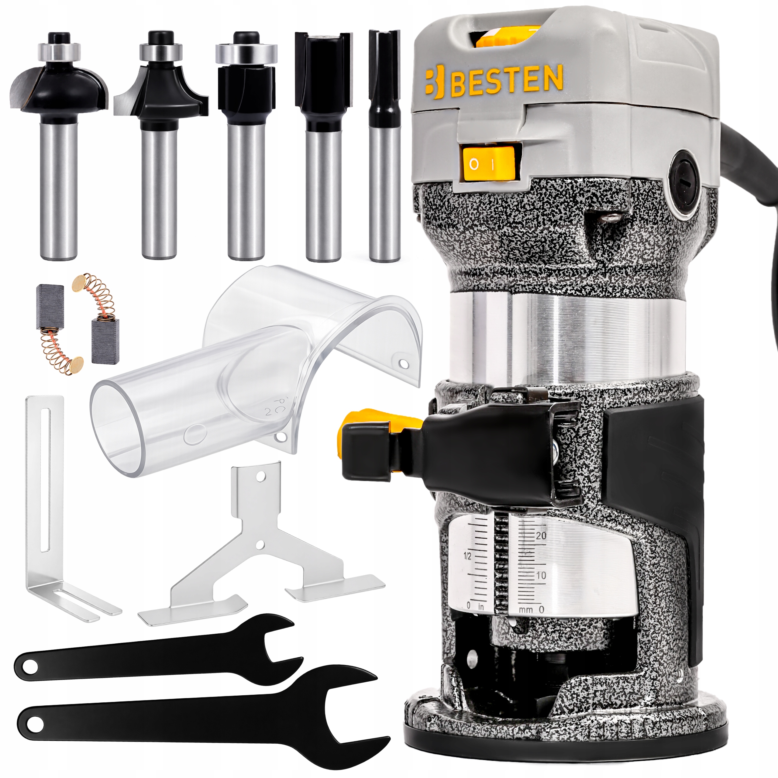 Frezarka górnowrzecionowa 800W do drewna pionowa ręczna do krawędzi metal