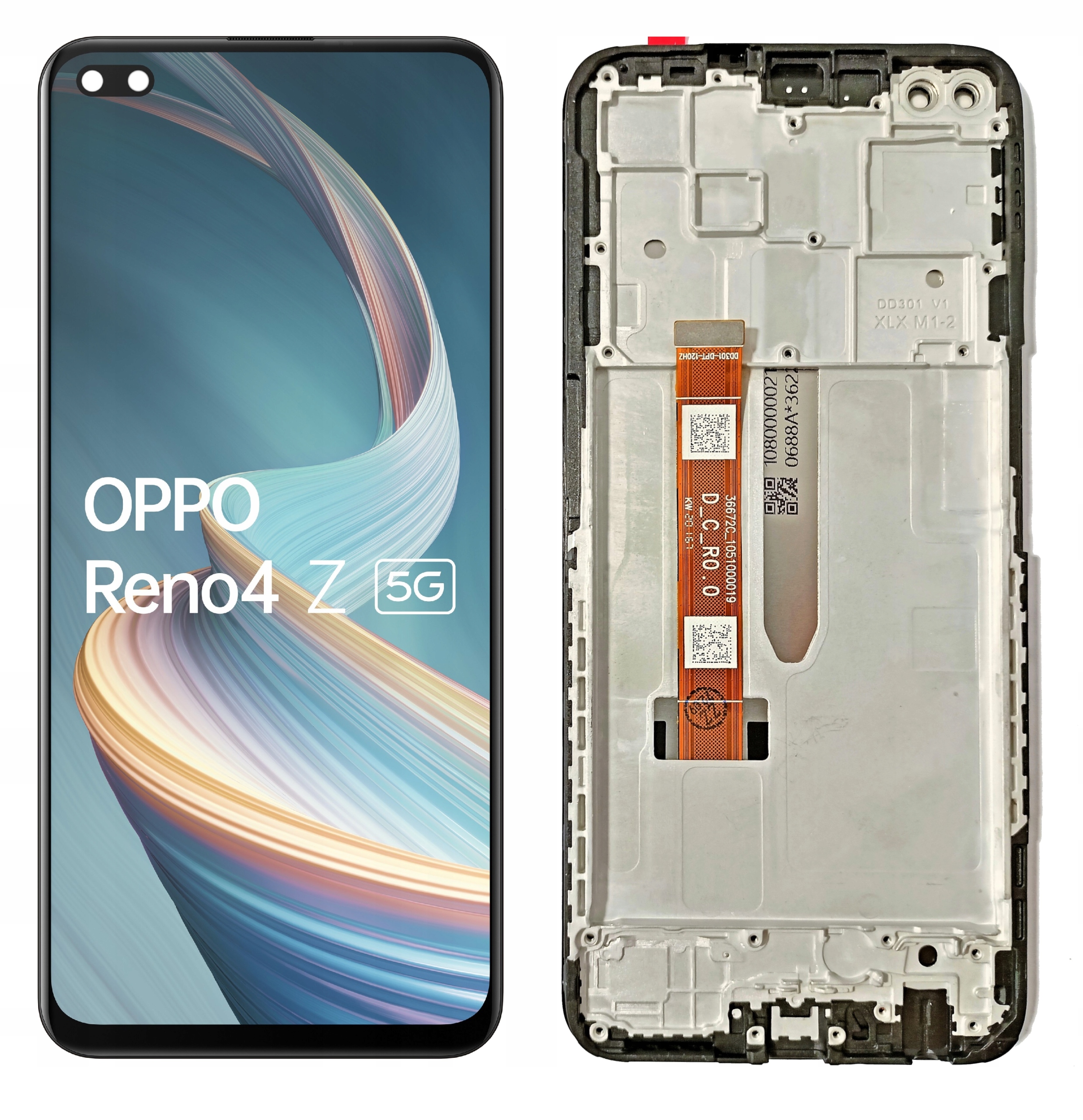 

LCD Wyświetlacz Ekran Dotyk Oppo Reno4 Z 5G Ramka