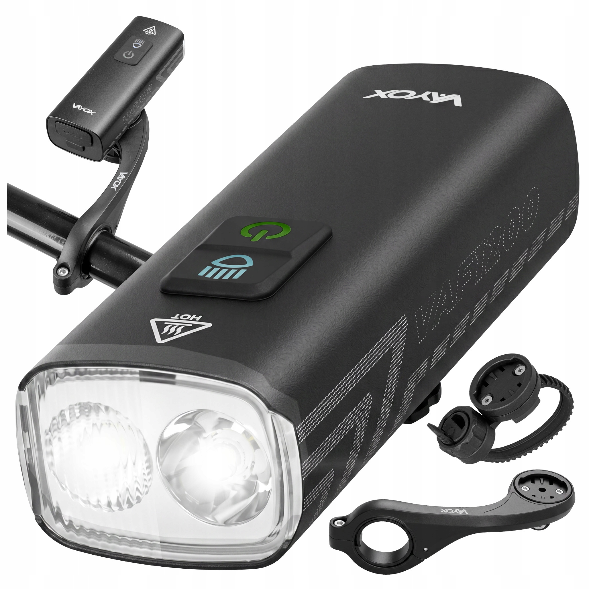 Přední Světlo Na Kolo Usb 1200 LM Led Přední Držák Pro Navigaci Vayox