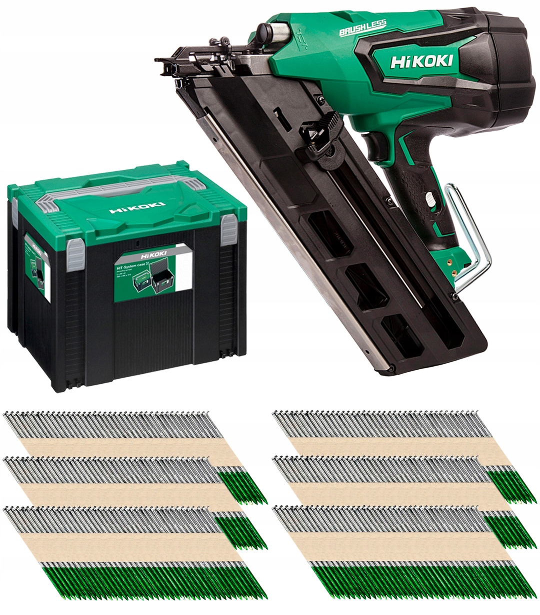 

Gwoździarka 18V 34° HiKOKI NR1890DBCL +500 gwoździ
