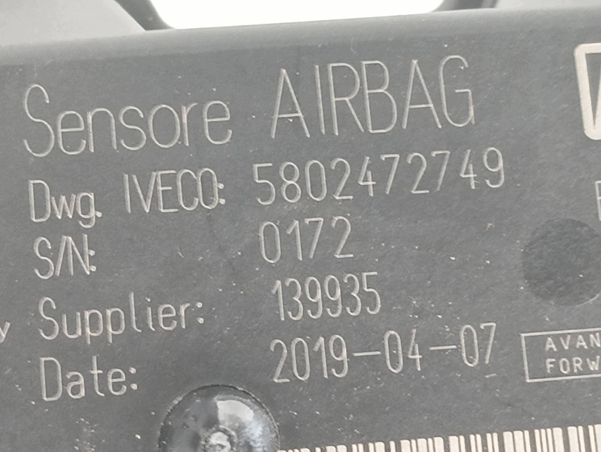 SENSOR AIRBAG 5802472749 Iveco Daily IV (2014- )