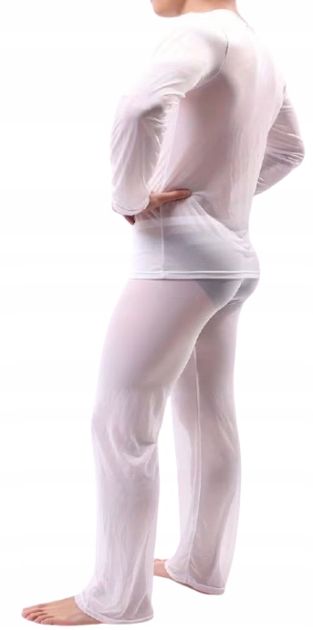 Ultratenké Pánské Sexy Pyžamo, Elastické, Vzdušné, Chladivá Mlha