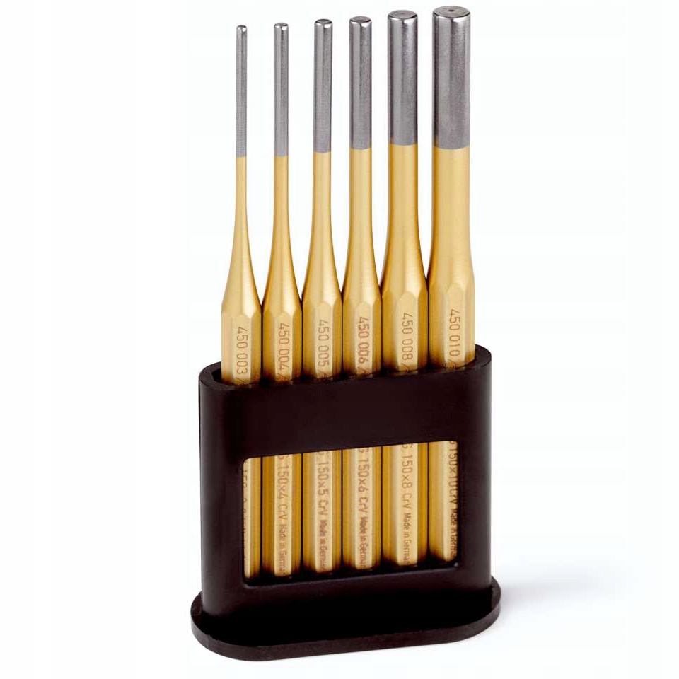 Wybijaki do zawleczek zestaw 6-elementów na stojaku Rennsteig