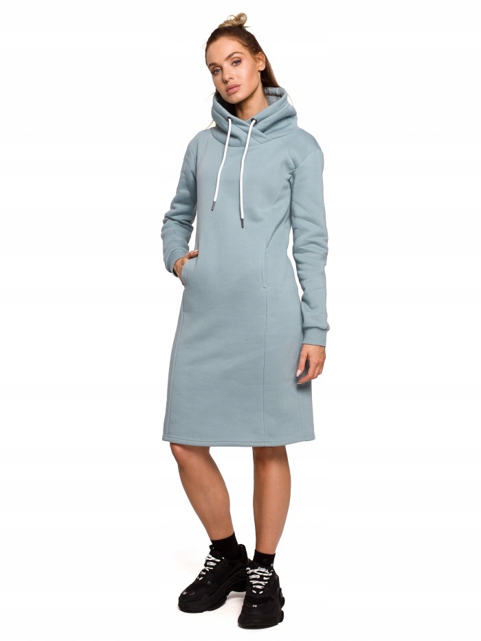 

Eu L M619 Sukienka z wysokim kołnierzem - agawa Eu