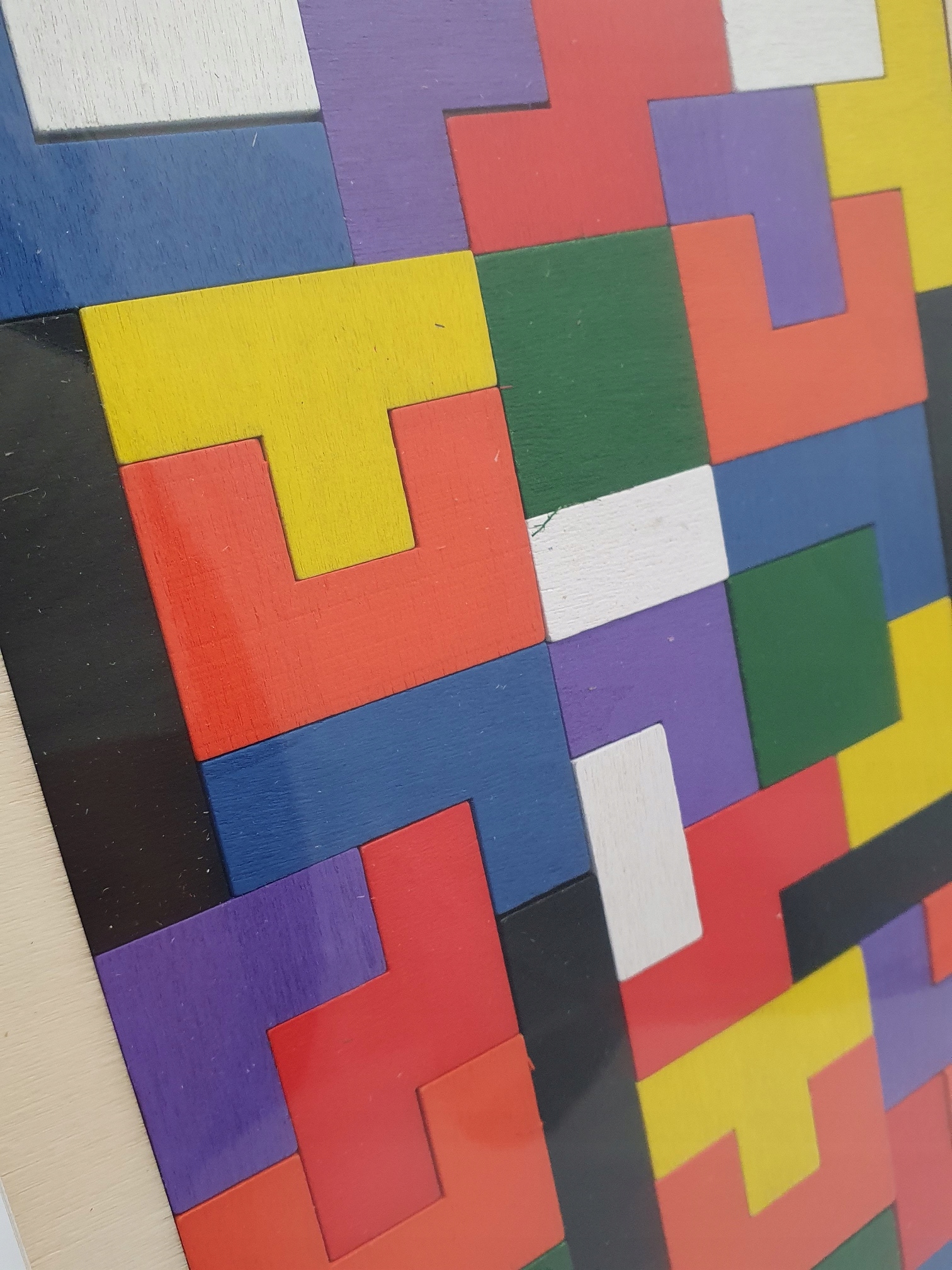 KLOCKI PUZZLE DREWNIANE UKŁADANKA TETRIS TANGRAM gra logiczna Montesori Marka Toys