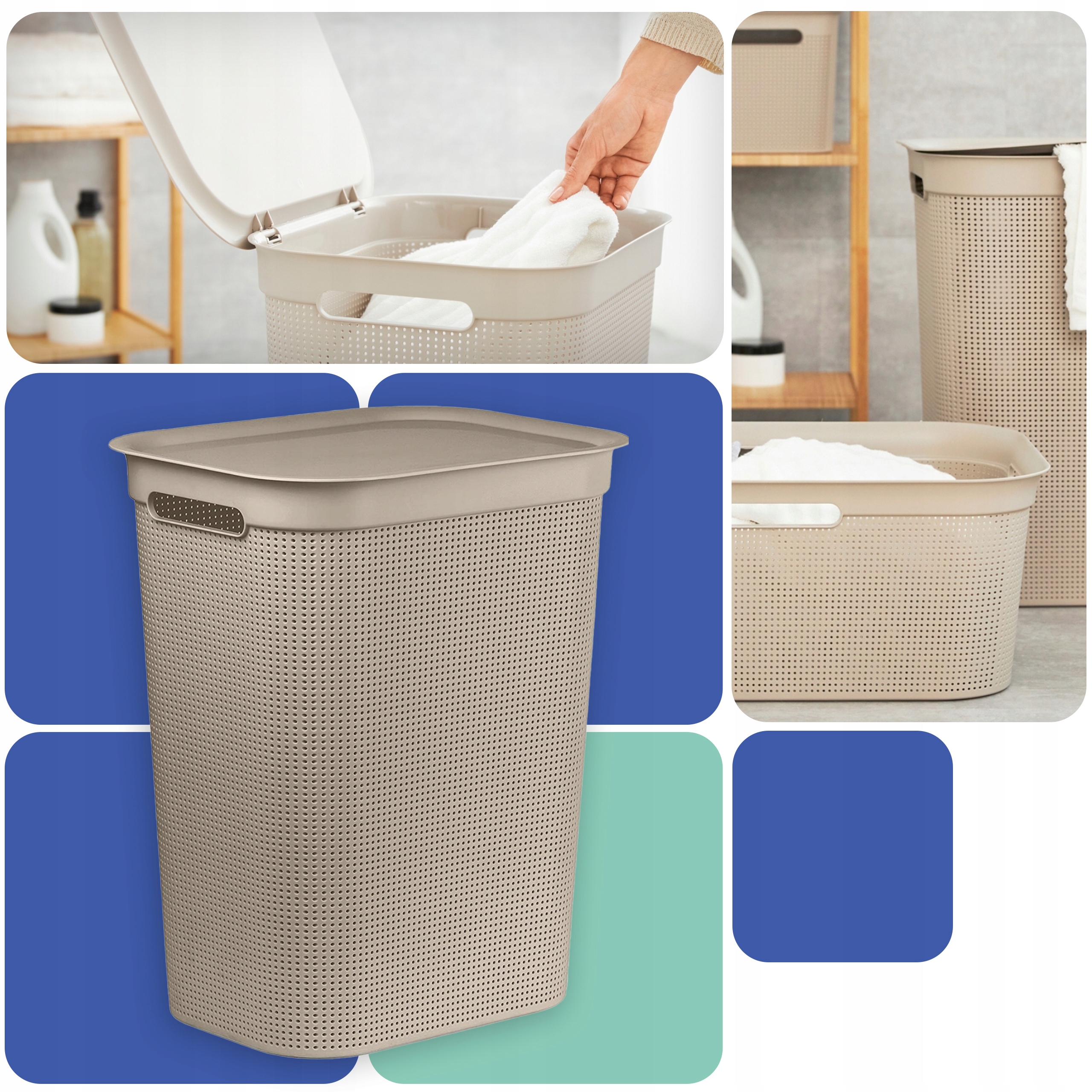 Kosz na pranie Rotho BRISEN 50l Kod producenta 1023507422