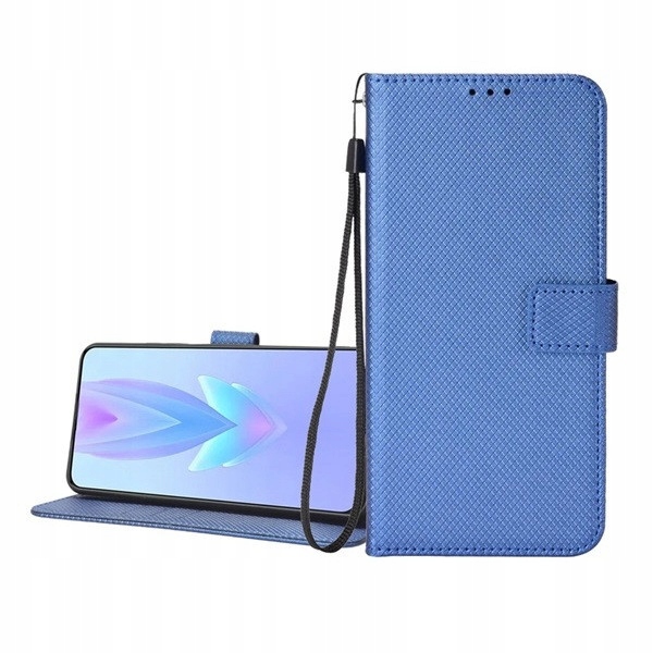 ZTE Blade A34, Etui z klapką na bok, funkcja podstawki, wzór rombu, z zapięciem