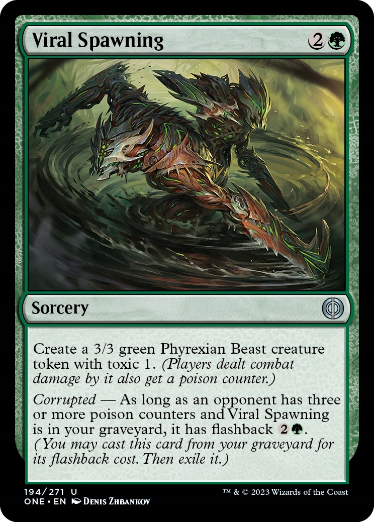 Mtg 2x Viral Spawning Foil (u)