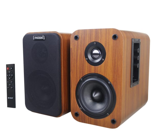 Zestaw głośników 2.0 Mozos R100BT-WOOD-V2 46 W brązowy